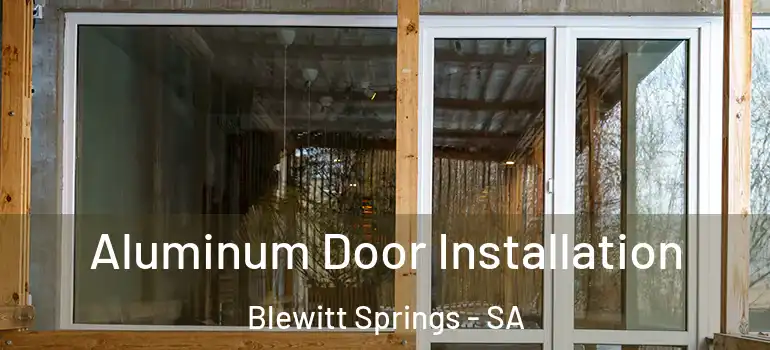Aluminum Door Installation Blewitt Springs - SA