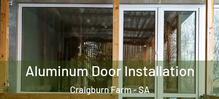 Aluminum Door Installation Craigburn Farm - SA