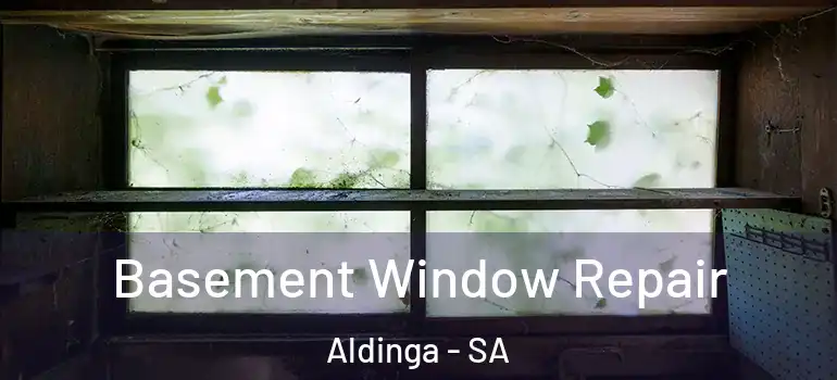 Basement Window Repair Aldinga - SA