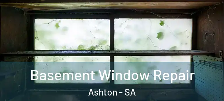 Basement Window Repair Ashton - SA