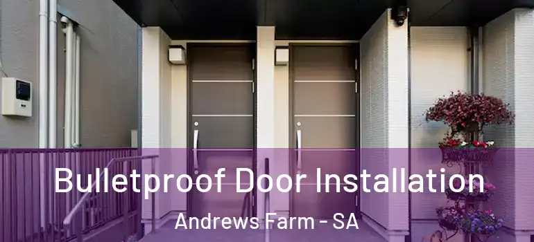 Bulletproof Door Installation Andrews Farm - SA