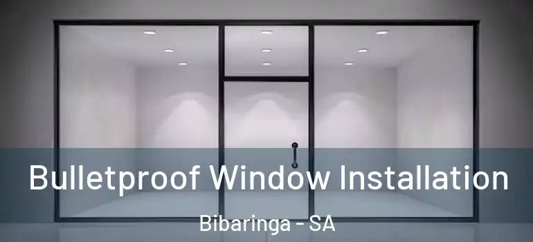 Bulletproof Window Installation Bibaringa - SA