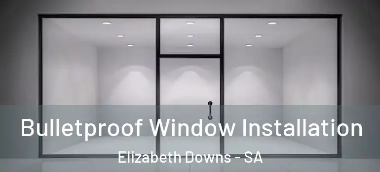Bulletproof Window Installation Elizabeth Downs - SA