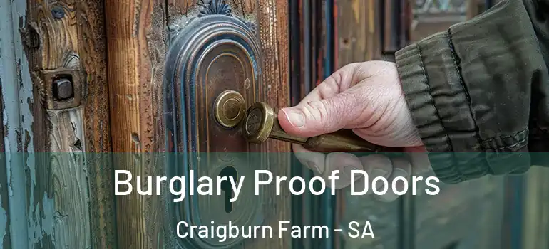 Burglary Proof Doors Craigburn Farm - SA