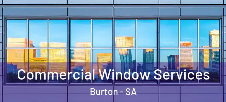 Commercial Window Services Burton - SA