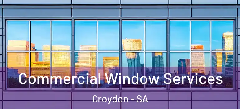 Commercial Window Services Croydon - SA
