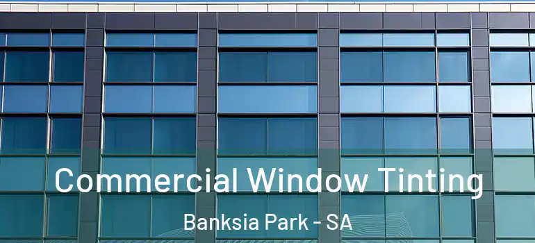Commercial Window Tinting Banksia Park - SA