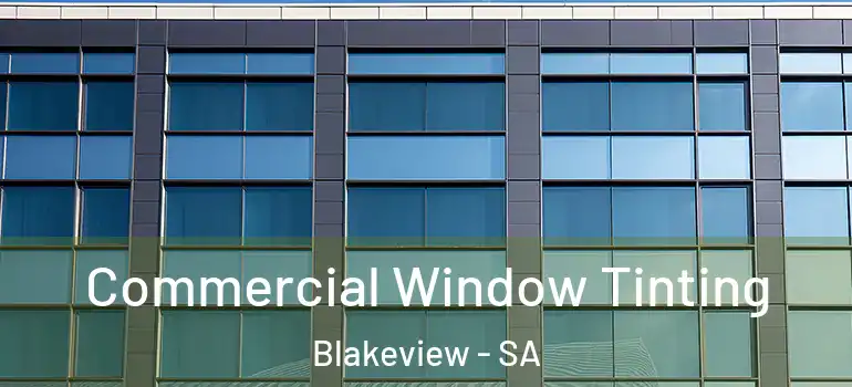 Commercial Window Tinting Blakeview - SA