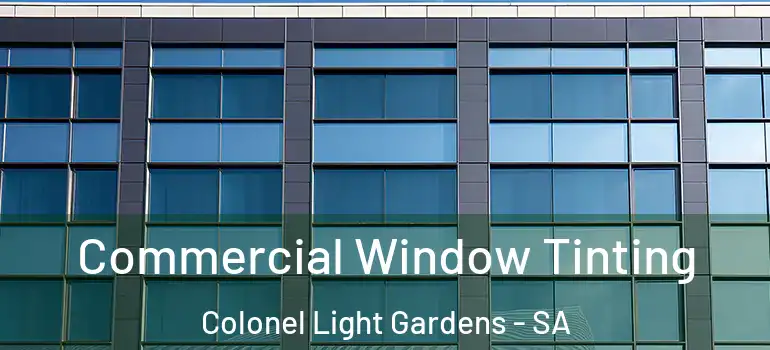Commercial Window Tinting Colonel Light Gardens - SA