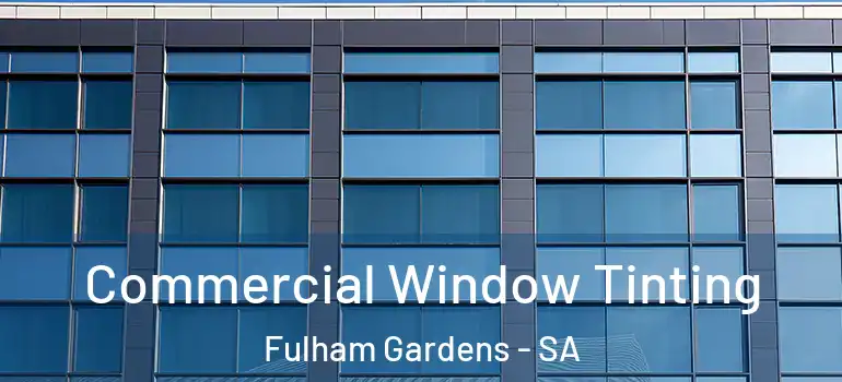 Commercial Window Tinting Fulham Gardens - SA