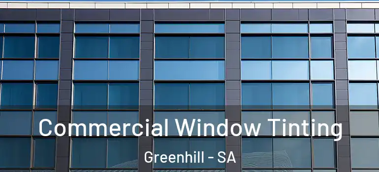 Commercial Window Tinting Greenhill - SA