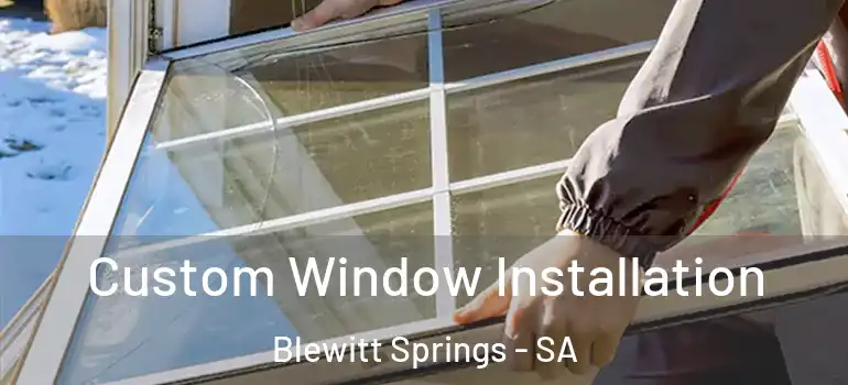 Custom Window Installation Blewitt Springs - SA