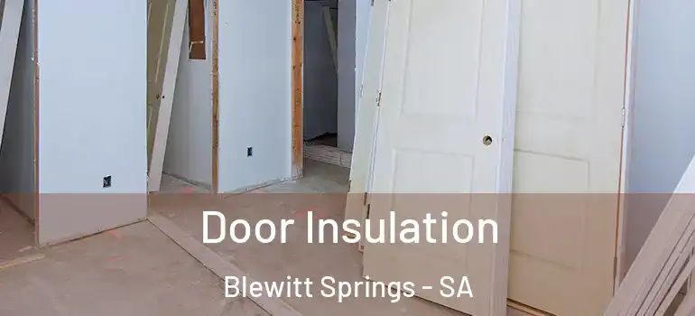 Door Insulation Blewitt Springs - SA