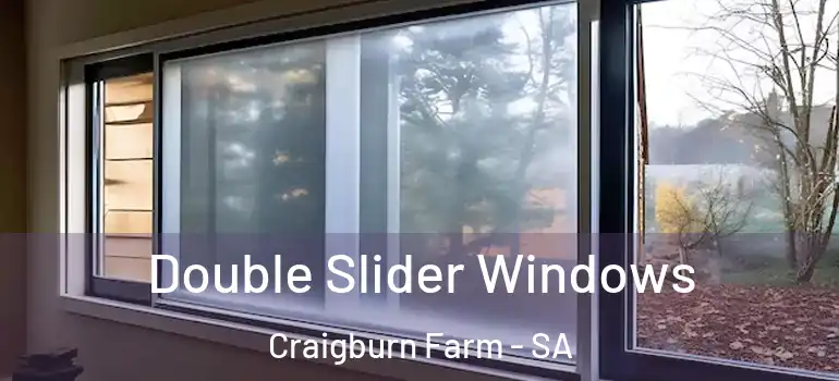 Double Slider Windows Craigburn Farm - SA