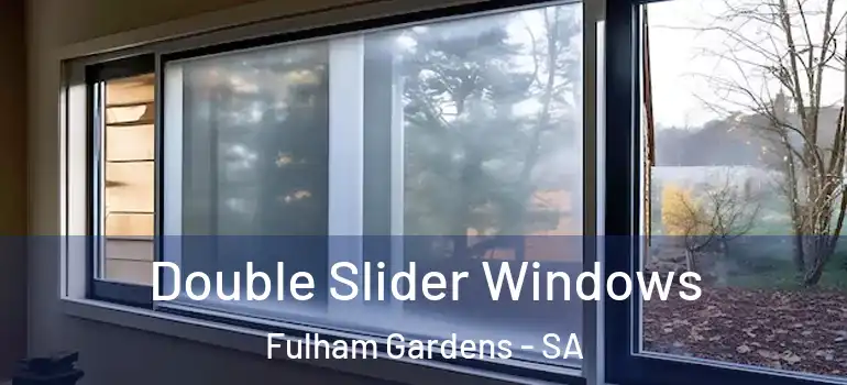 Double Slider Windows Fulham Gardens - SA