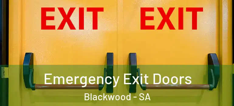 Emergency Exit Doors Blackwood - SA