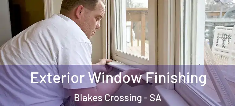 Exterior Window Finishing Blakes Crossing - SA