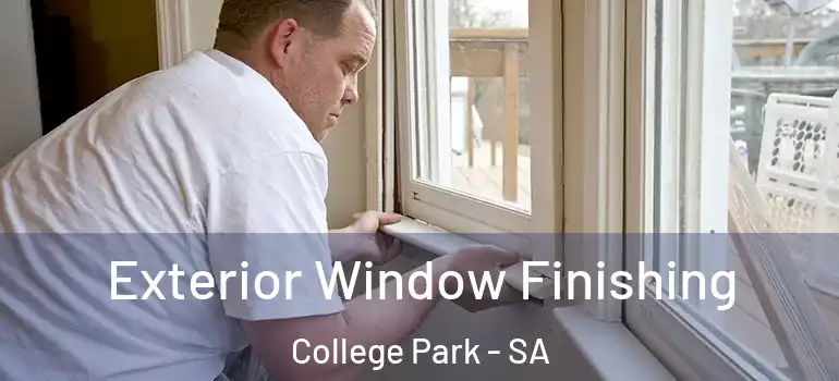Exterior Window Finishing College Park - SA