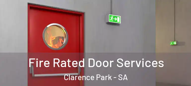Fire Rated Door Services Clarence Park - SA