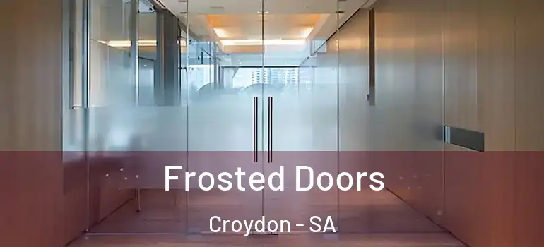 Frosted Doors Croydon - SA