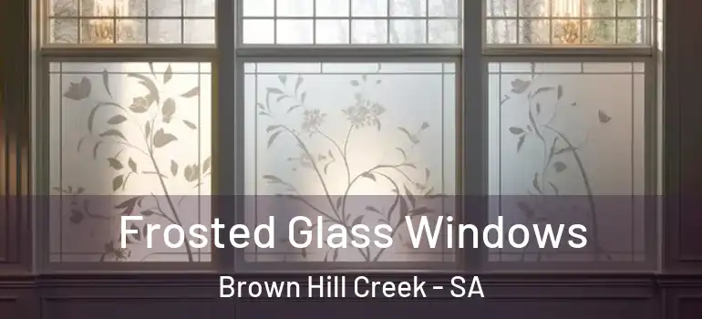 Frosted Glass Windows Brown Hill Creek - SA