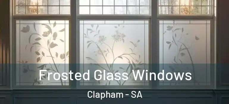 Frosted Glass Windows Clapham - SA