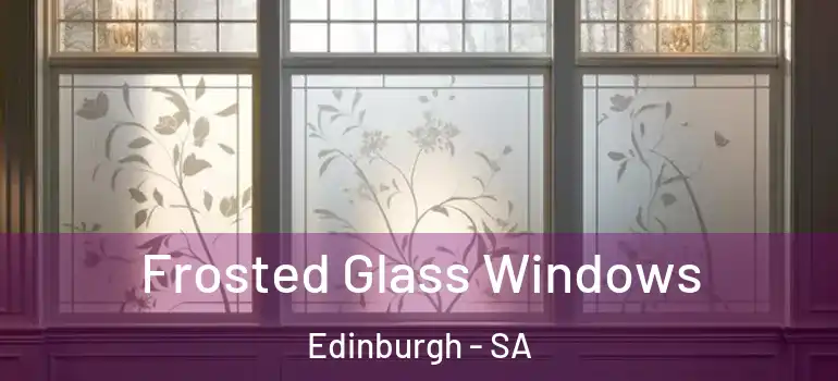 Frosted Glass Windows Edinburgh - SA