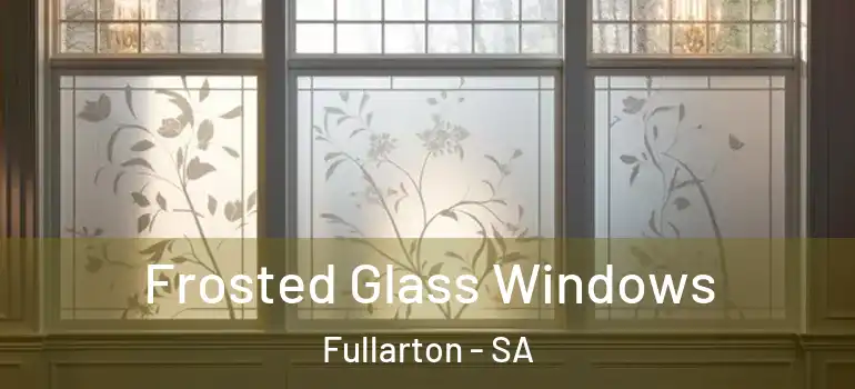 Frosted Glass Windows Fullarton - SA
