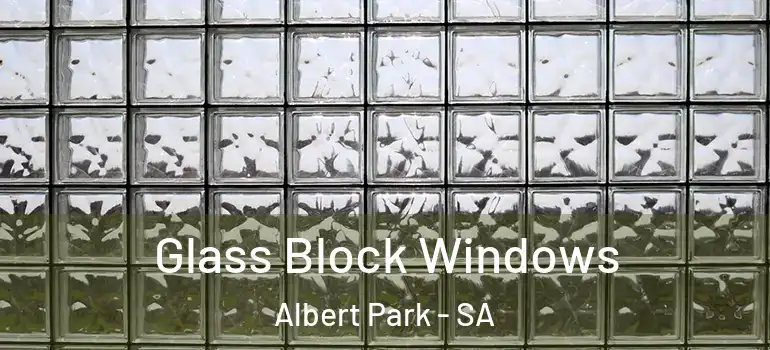 Glass Block Windows Albert Park - SA