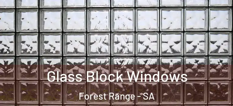 Glass Block Windows Forest Range - SA