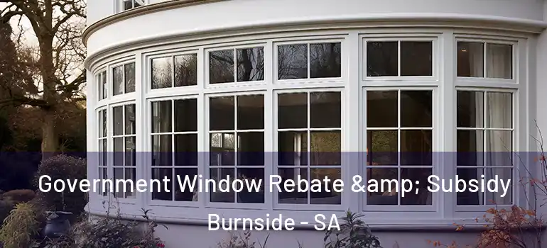 Government Window Rebate & Subsidy Burnside - SA