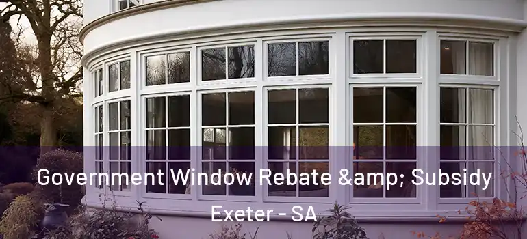 Government Window Rebate & Subsidy Exeter - SA