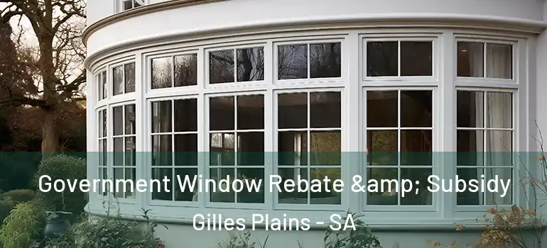 Government Window Rebate & Subsidy Gilles Plains - SA