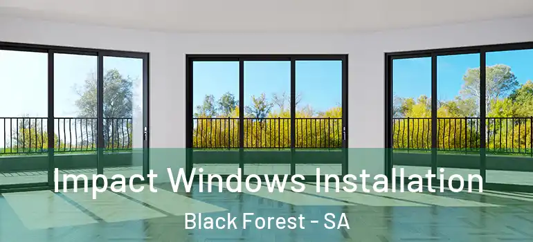 Impact Windows Installation Black Forest - SA