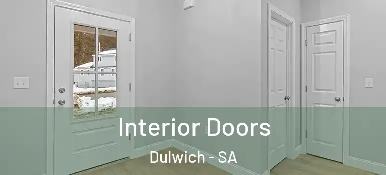 Interior Doors Dulwich - SA