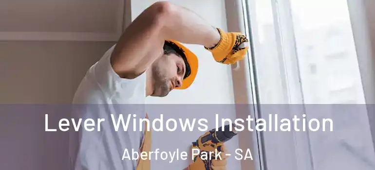 Lever Windows Installation Aberfoyle Park - SA