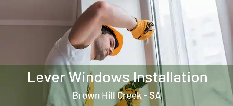 Lever Windows Installation Brown Hill Creek - SA