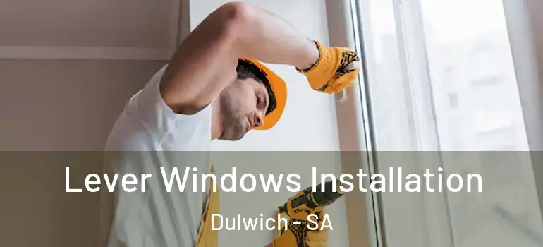  Lever Windows Installation Dulwich - SA