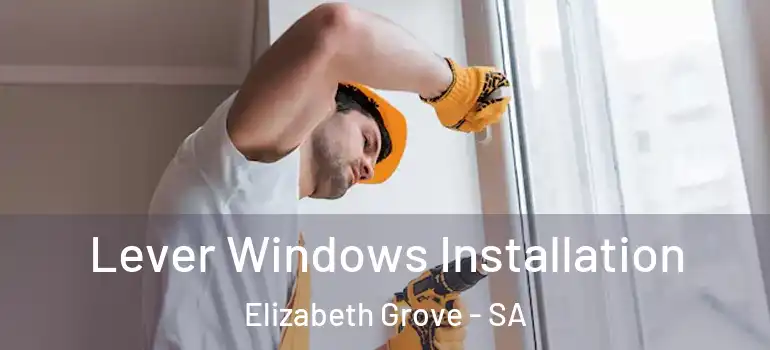 Lever Windows Installation Elizabeth Grove - SA