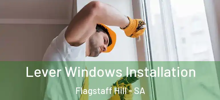 Lever Windows Installation Flagstaff Hill - SA