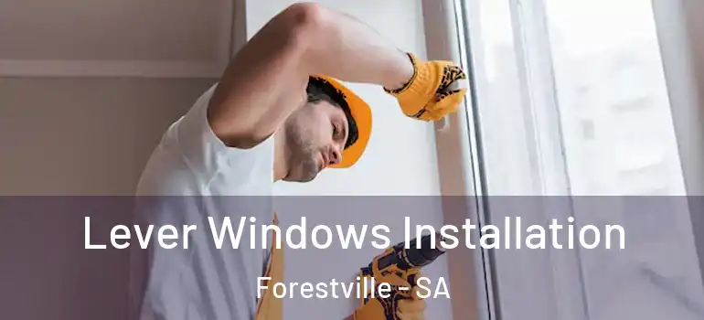 Lever Windows Installation Forestville - SA