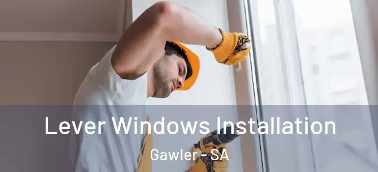 Lever Windows Installation Gawler - SA