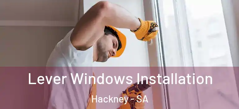  Lever Windows Installation Hackney - SA