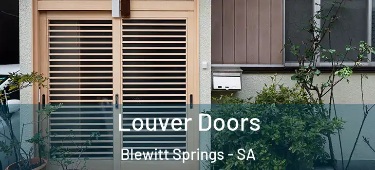Louver Doors Blewitt Springs - SA