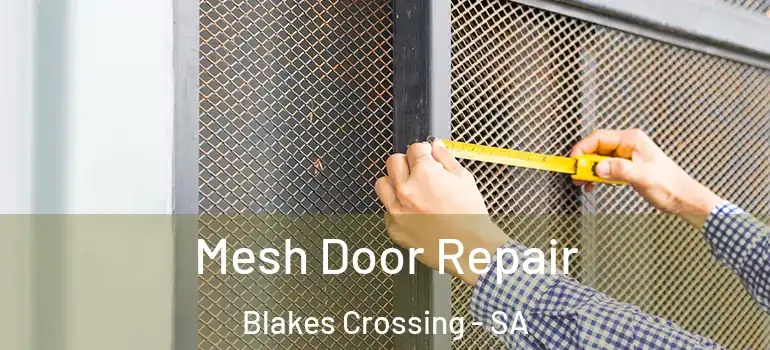 Mesh Door Repair Blakes Crossing - SA