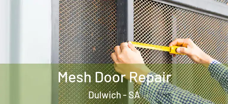 Mesh Door Repair Dulwich - SA