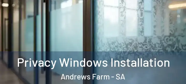 Privacy Windows Installation Andrews Farm - SA