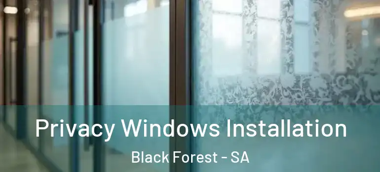 Privacy Windows Installation Black Forest - SA
