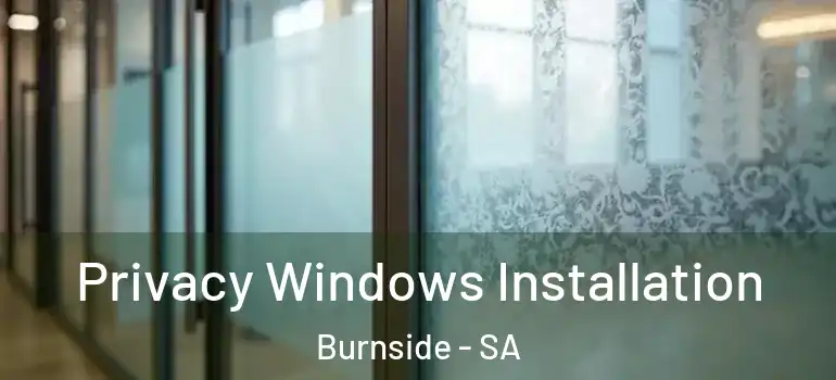 Privacy Windows Installation Burnside - SA