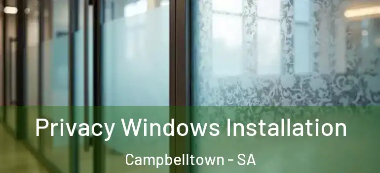 Privacy Windows Installation Campbelltown - SA
